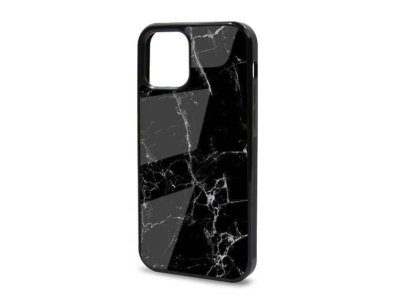 Etui na telefon Glossy Case – Marble Collection Case – Czarny Marmur