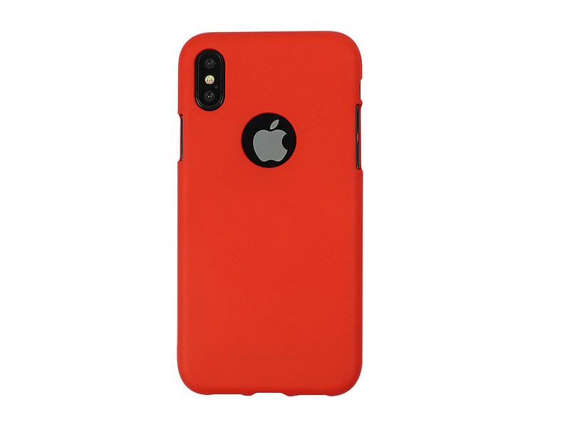Apple iPhone XS – Mercury Goospery Soft Feeling – czerwony