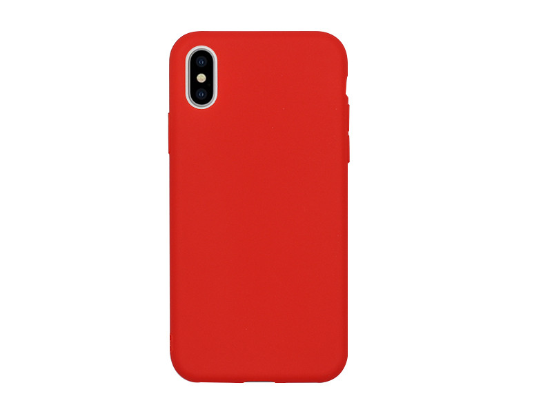 Apple iPhone XS – etui na telefon Soft Flex – czerwony